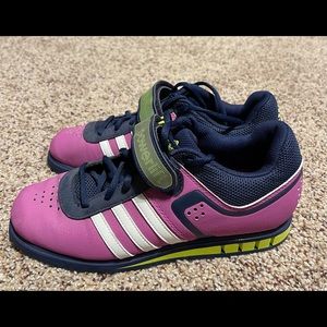 Adidas Powerlifters. Gently used.  Size 7.5, fit like 8.